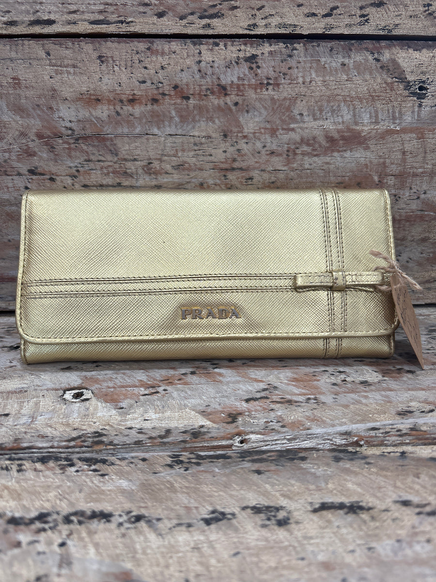 ヴィンテージ PRADA プラダ ミュール 37 24cm位 ハトメ ゴールド ヴィンテージ PRADA プラダ ミュール 37 24cm位 ハトメ ゴールド