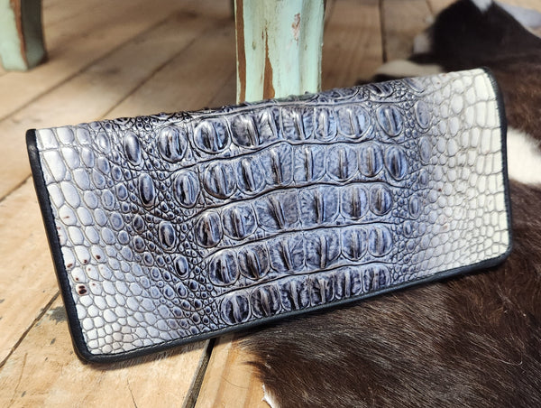 Juan Antonio Nile Croc Print Wallet (6-8 Week Production)