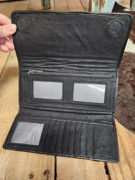 Juan Antonio Nile Croc Print Wallet (6-8 Week Production)