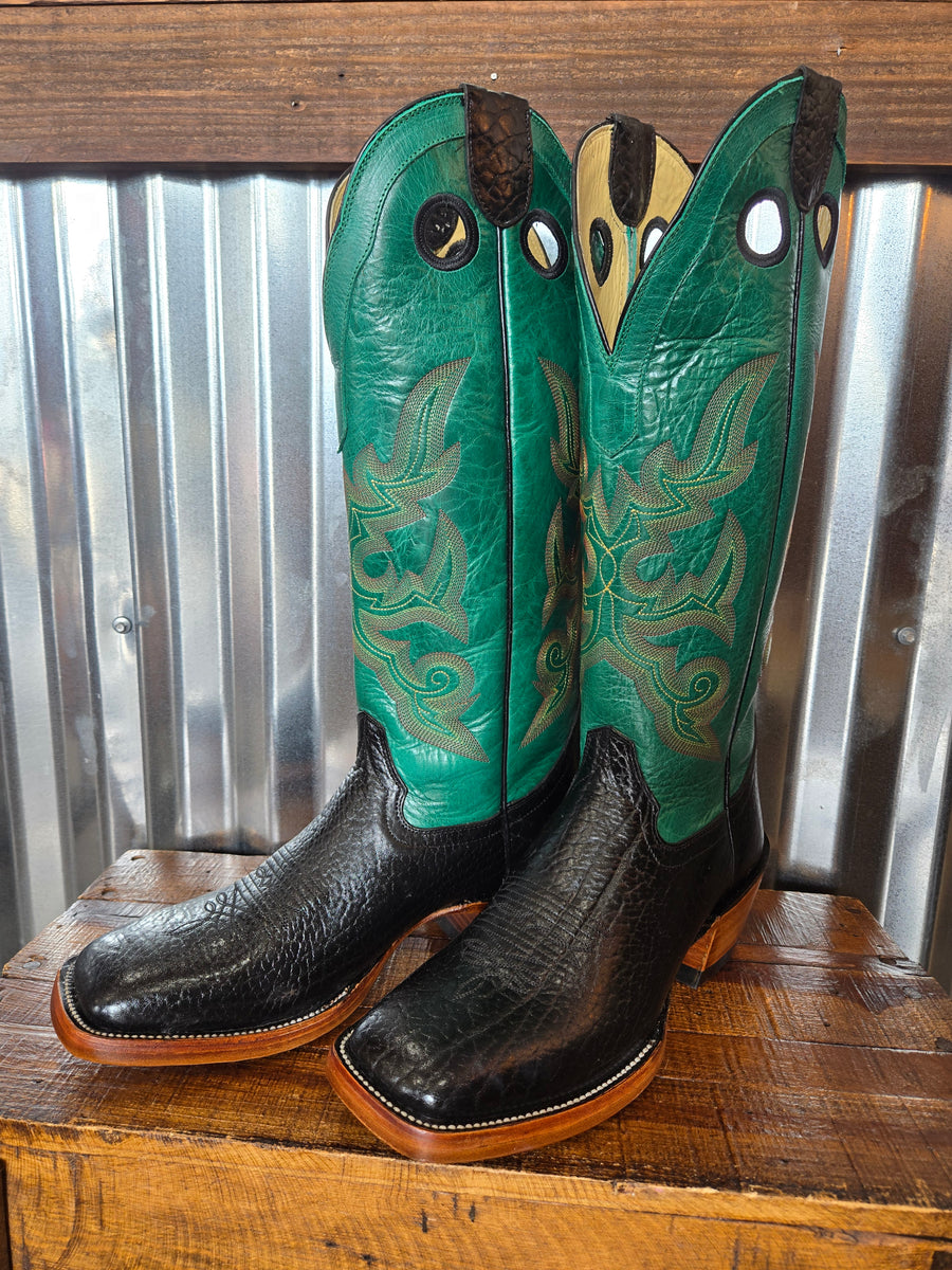 3478 Black Bullhide Green Volcano Top – Mule Barn Boutique