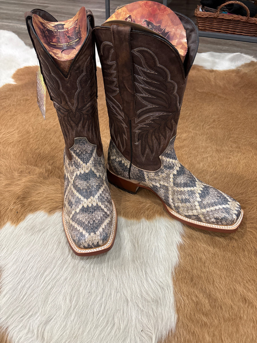 Natural Rattlesnake print with Toscana pinon top – Mule Barn Boutique