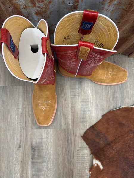 Nathan Cutter Toe Honey Roughout Boots