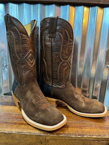 Blake Chocolate Rough Out Brown Tops -Mule Barn Boots