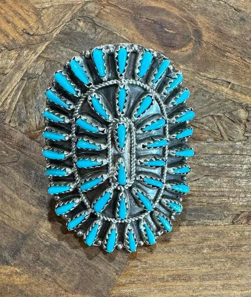 BB2 Oval Zuni Turquoise Ring