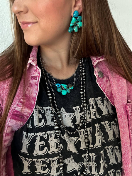 Turquoise necklace, turquoise jewelry, western necklace