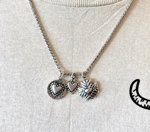 Dian Malouf Sterling Silver "All In Love" Charm Necklace (6-8 week production)