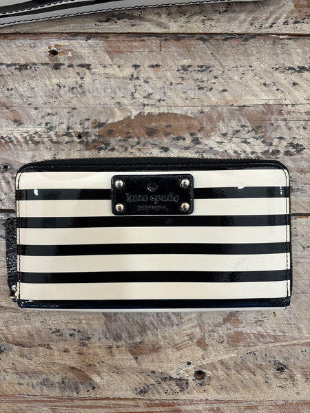 Kate Spade black and white cross body with matching wallet