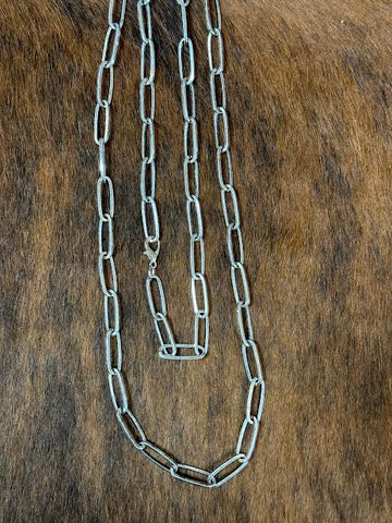 36" Paperclip Chain Necklace