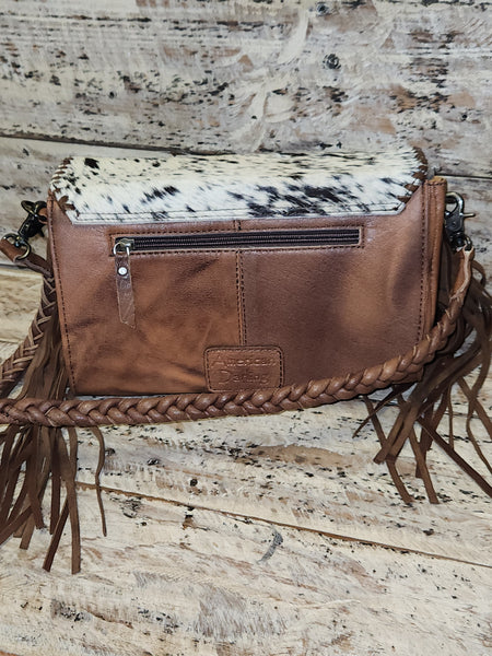 Darlene Cowhide Fringe Bag