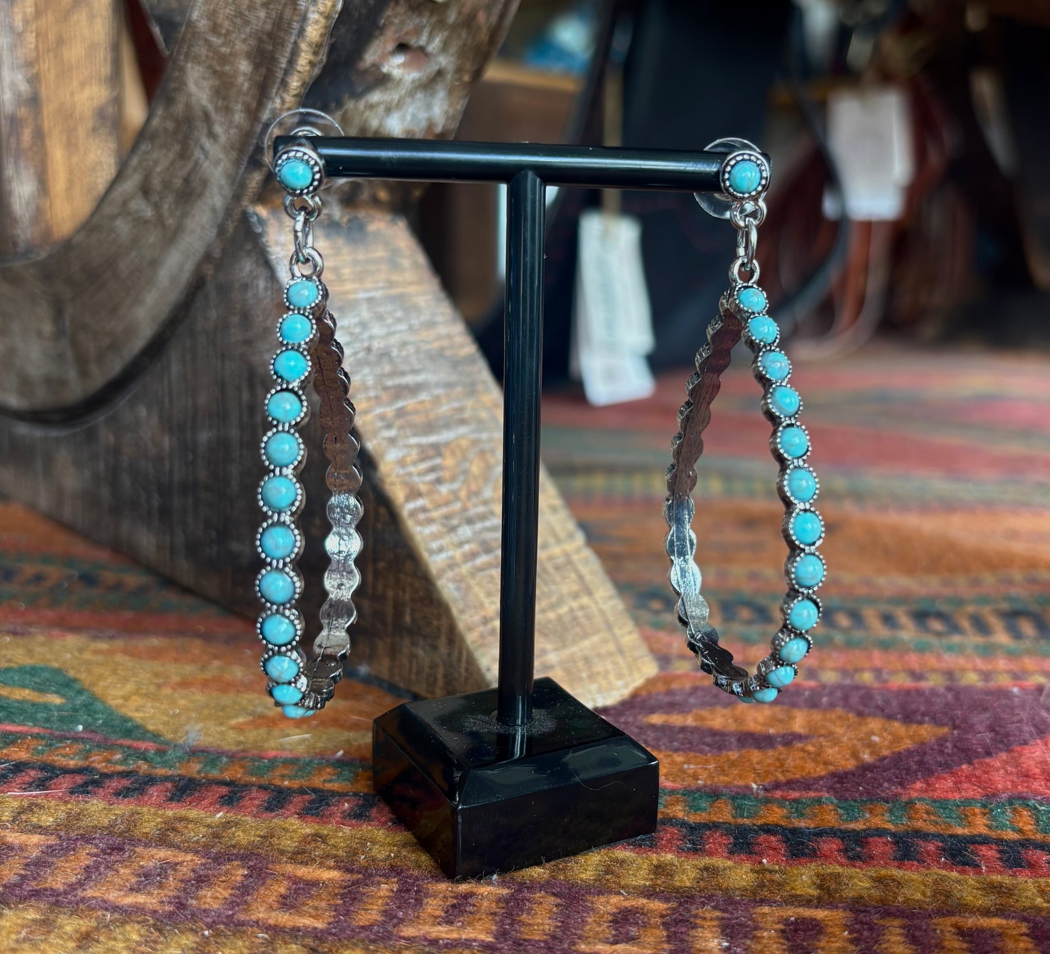 SS19 Faux Turquoise Drop Earrings
