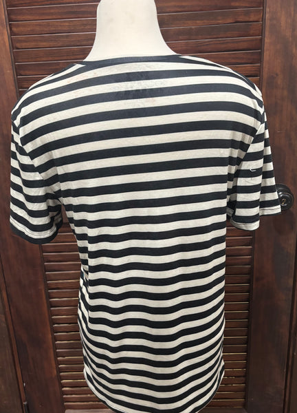 Small Crazy Train Striped and Floral Tee-Shirt