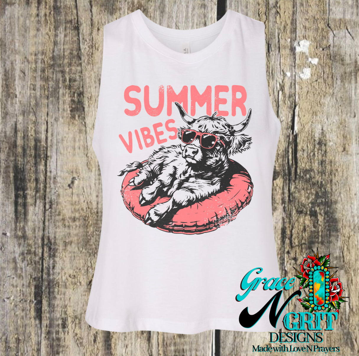 Summer Vibes Cropped Tank
