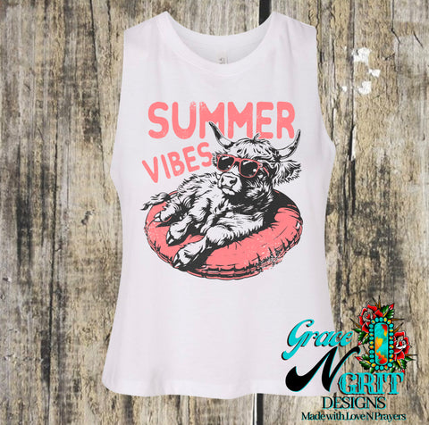 Summer Vibes Cropped Tank