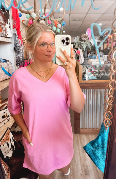 Pink Skies T-Shirt Dress