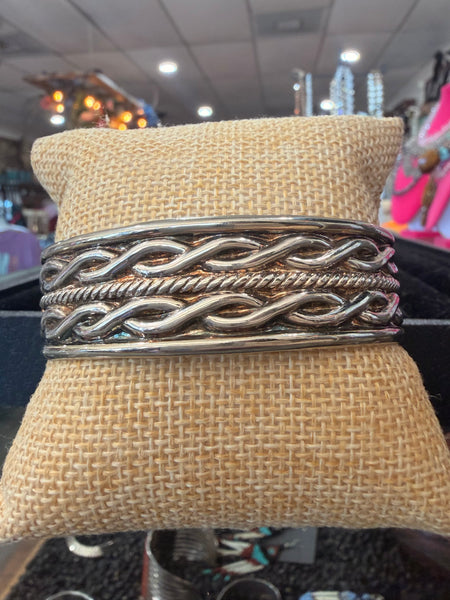 GR Sterling Silver Cuff Bracelet