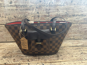 LV192- Louis Vuitton damiere ebene manosque pm