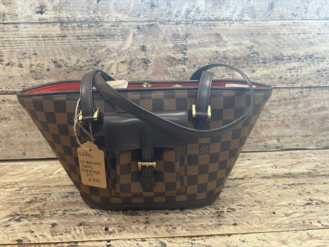 LV192- Louis Vuitton damiere ebene manosque pm