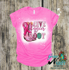 Give Cancer the Boot Tee