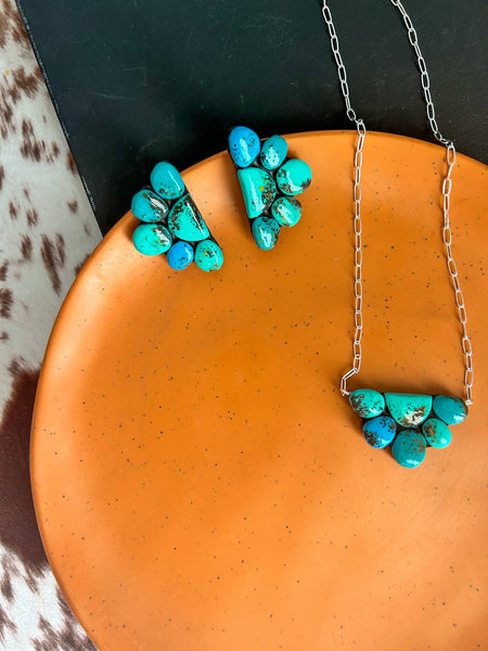 Turquoise necklace, turquoise jewelry, western necklace