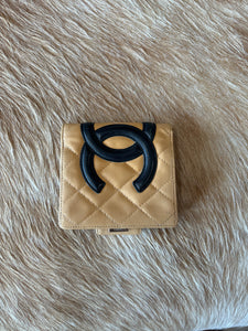 LV196- Chanel yellow and black wallet