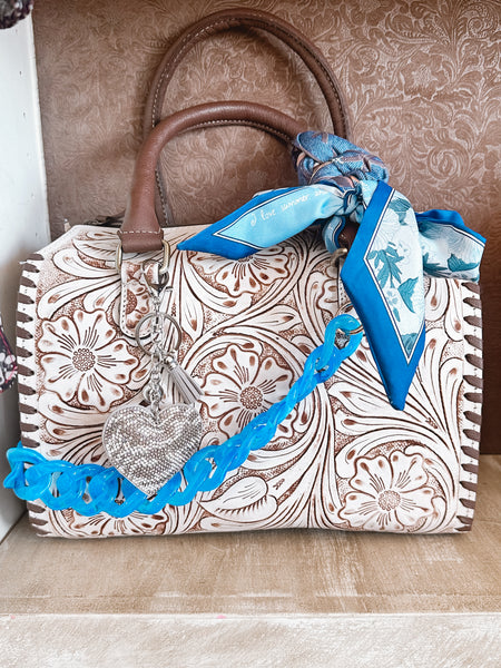 Tooled Boston Purse