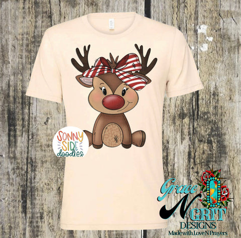 Girl Reindeer Tee