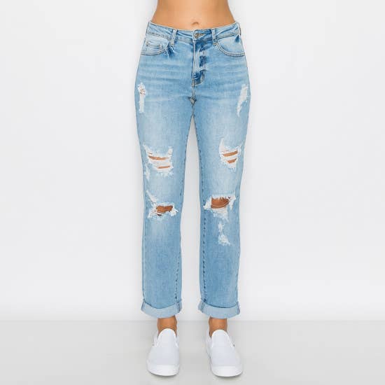 "Not Your Boyfriends" Cuffed Jeans