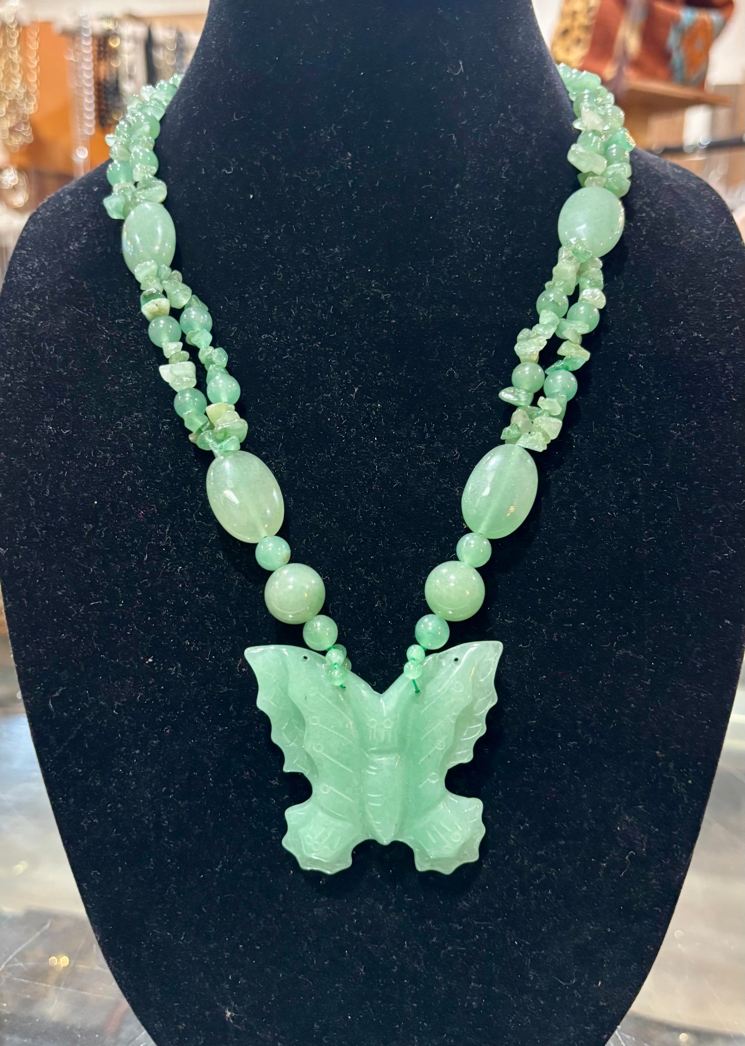 Jade Butterfly Necklace