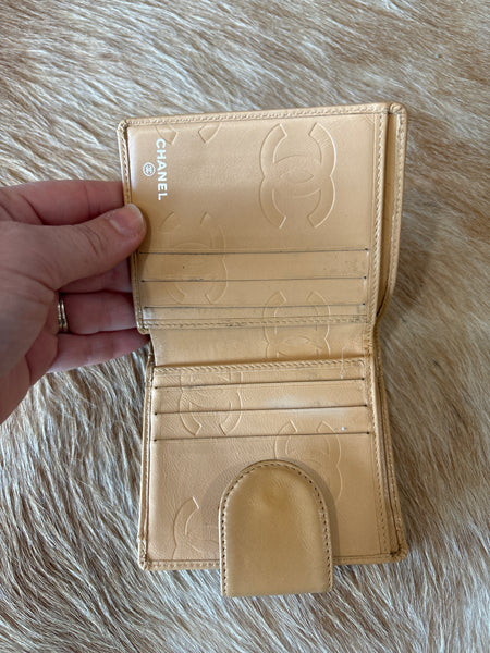 LV196- Chanel yellow and black wallet