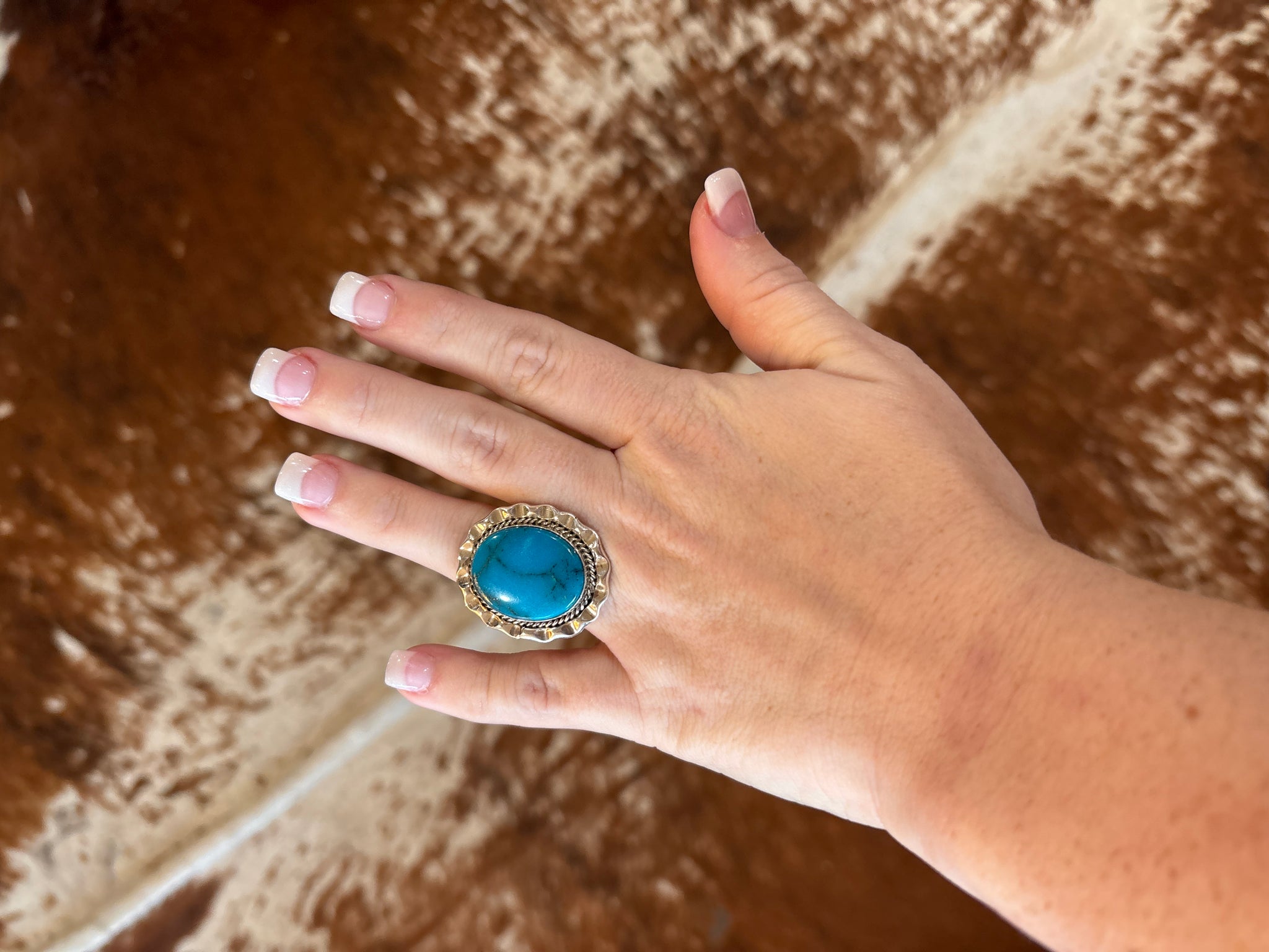 PA5 Sterling Silver Turquoise Ring