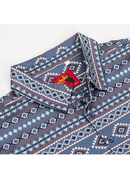 “Cowboy Up” Men's Short Sleeve Printed Polo Shirt