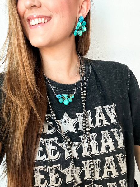 Turquoise necklace, turquoise jewelry, western necklace