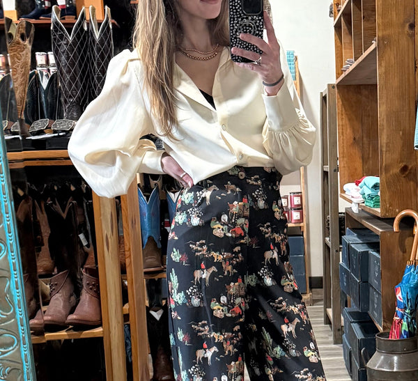 Ivory Giddy Up Long Sleeve