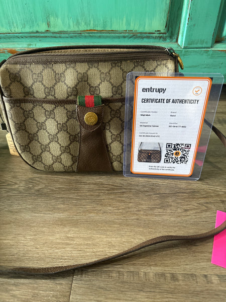 LV243 Gucci GG Sherry Line Canvas Shoulder Bag