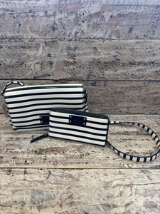 Kate Spade black and white cross body with matching wallet