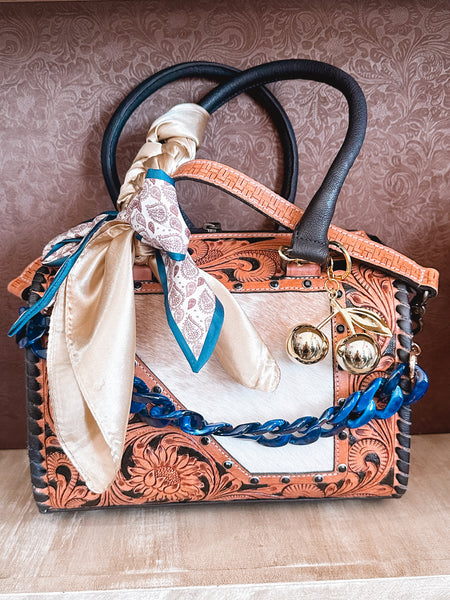 Tooled Boston Purse