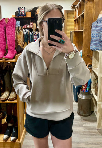 “Jet Set” Zenana Scuba Pullover