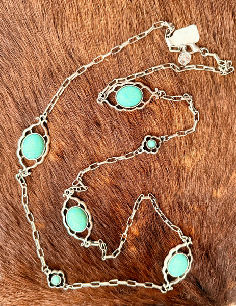 Turquoise Chain Necklace