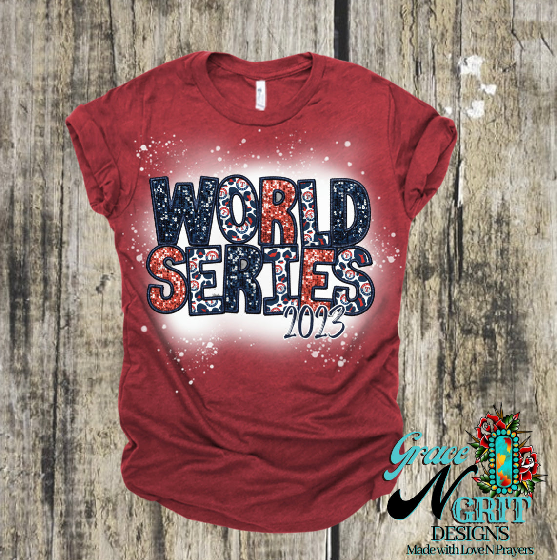 Faux Embroidered Rangers World Series 2023