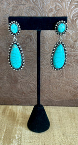 Turquoise Teardrop Earring