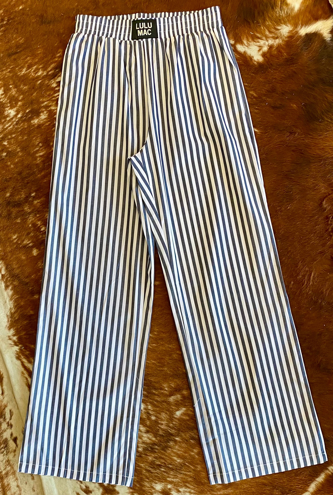 "Navy Blues" Lulu Mac Striped Pants