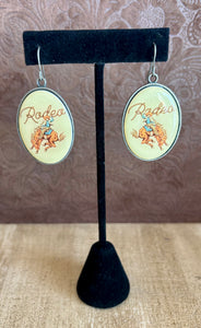 Rodeo Bronc Earring