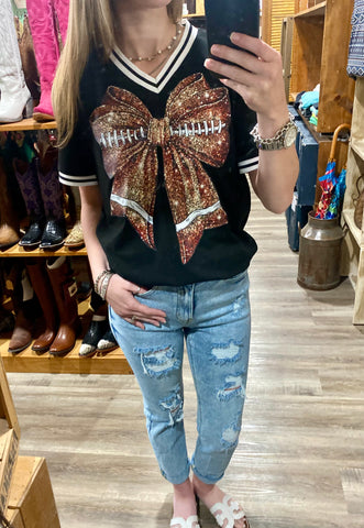 "Football Babe" Game Day Jersey T-Shirt