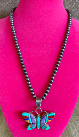 LT44 Zuni Butterfly Pendant