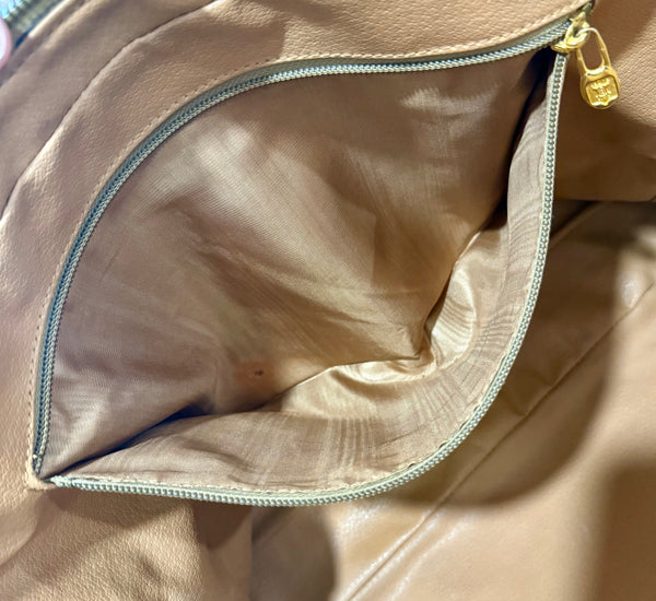 LV122- Celine triomphe leather tote