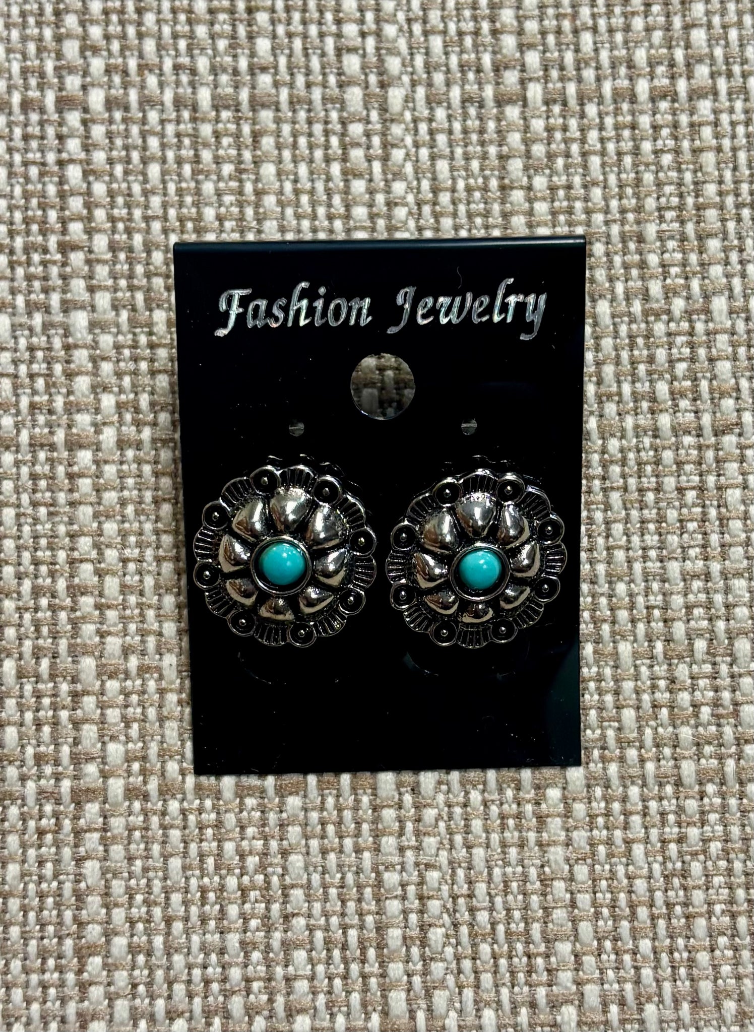 SS13 Flower Concho Earrings