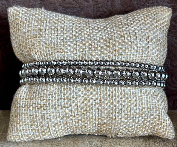 Fossick 3 Piece Ball Stretch Bracelet Set