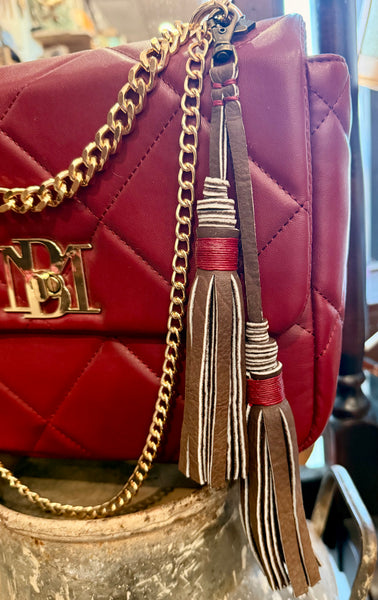 Pranee Large Leather Tassel