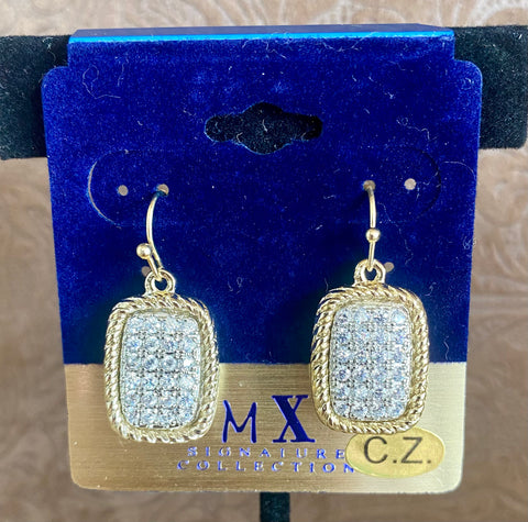 Fossick Gold Rectangle Earring