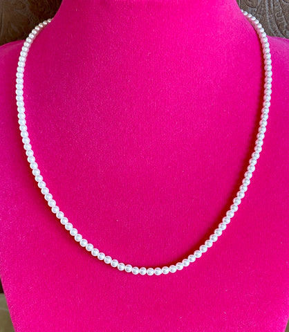 Fossick 16" 3mm Pearl Necklace